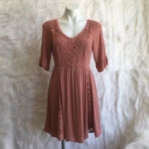 Maurices flowy lacy mini dress M